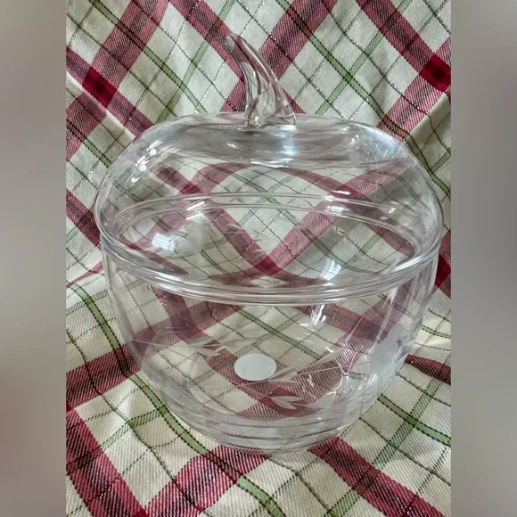 Princess House Heritage Crystal Apple Shaped Dish - Picture 4 of 10